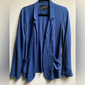 Talula Aritzia blue kent  rayon blazer Sz 8